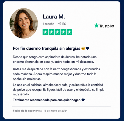 Aspiradora Antiácaros Alcostem®