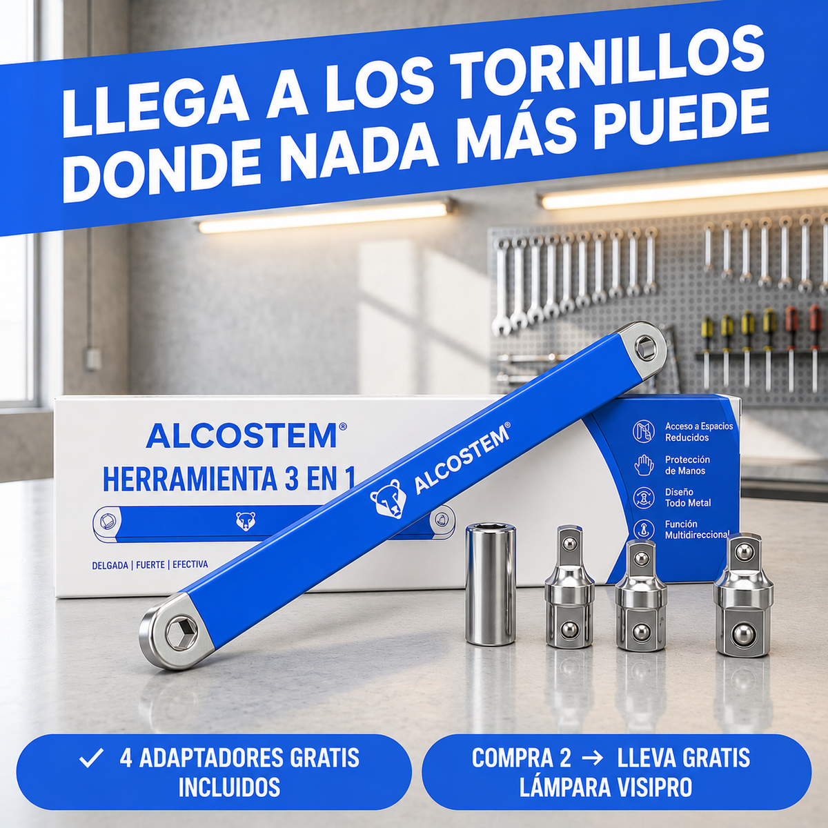 Extensión para dados de acceso lateral Alcostem