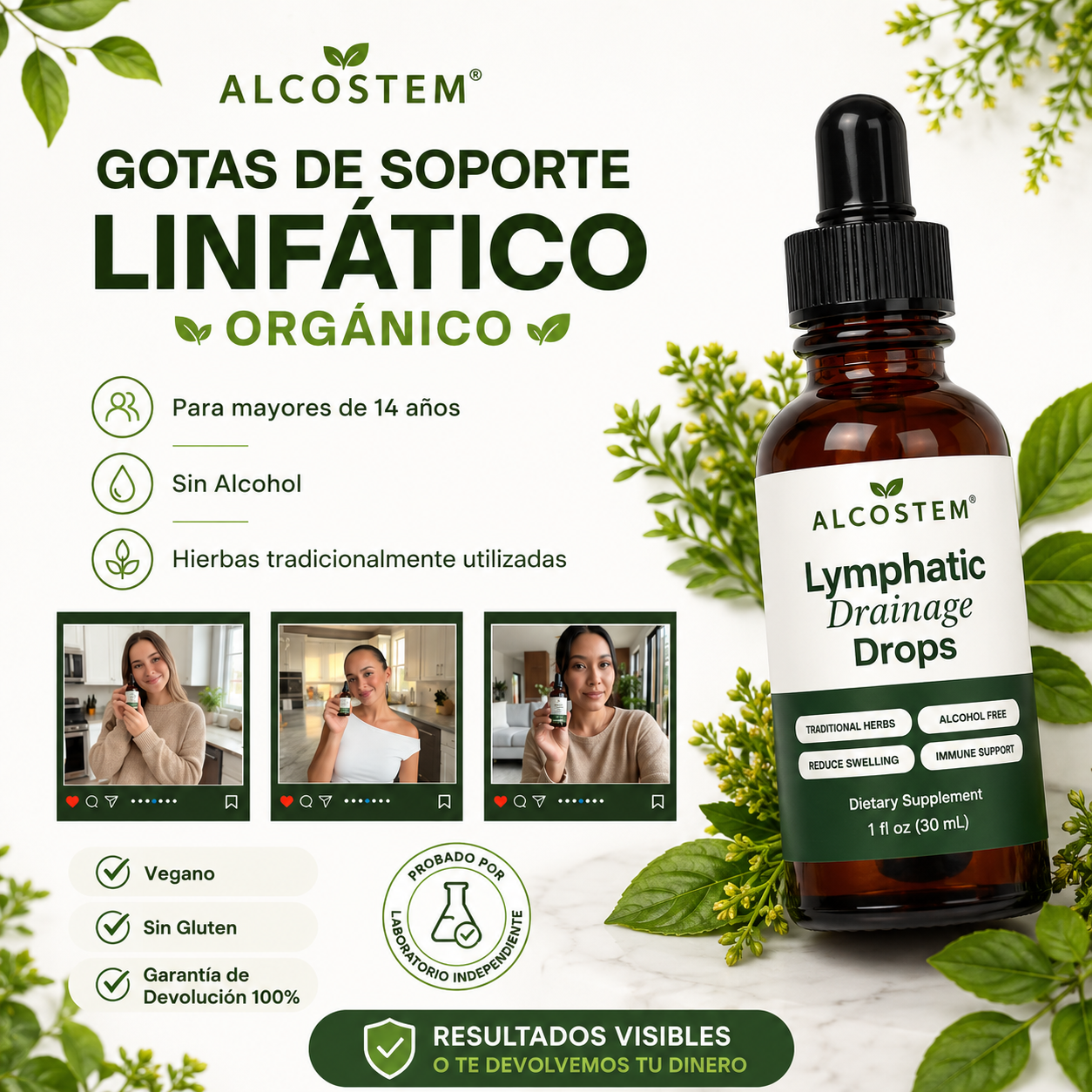 Alcostem® Gotas Linfáticas