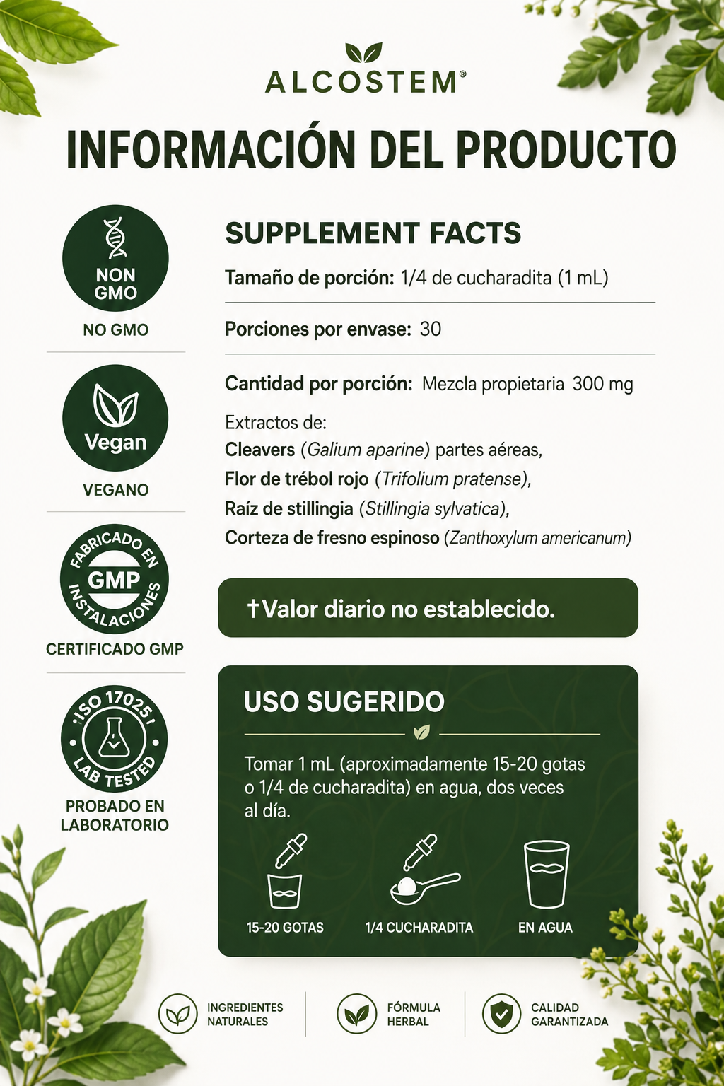 Alcostem® Gotas Linfáticas