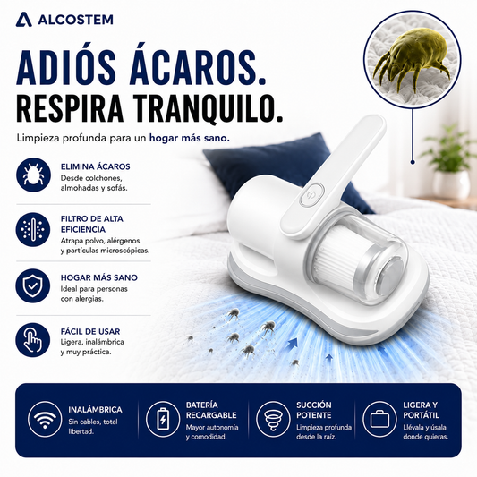 Aspiradora Antiácaros Alcostem®